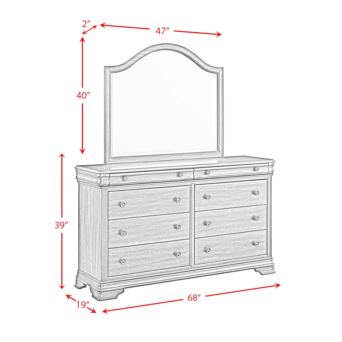 Phillipe Bedroom Set in Cherry