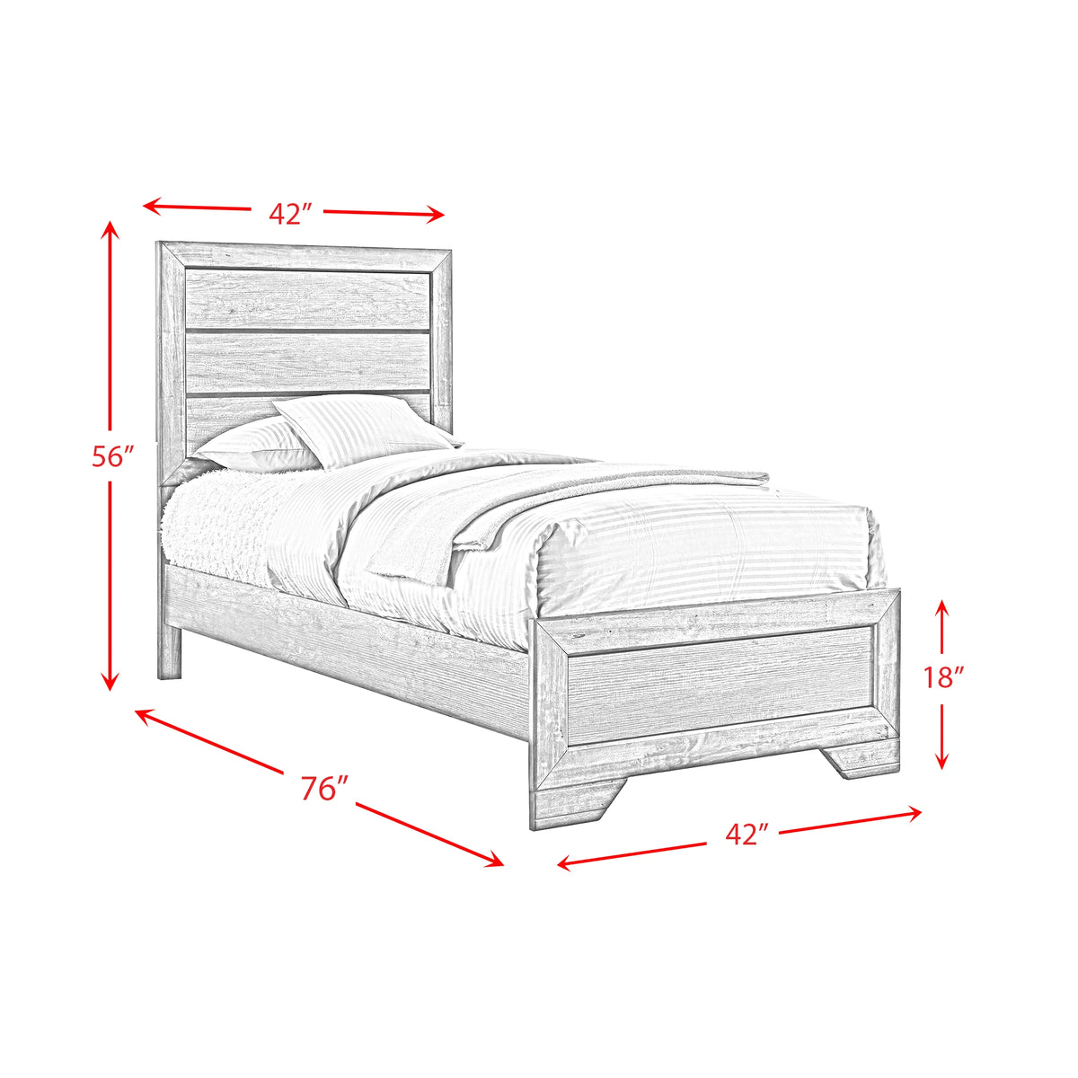Nathan Youth Panel Bed