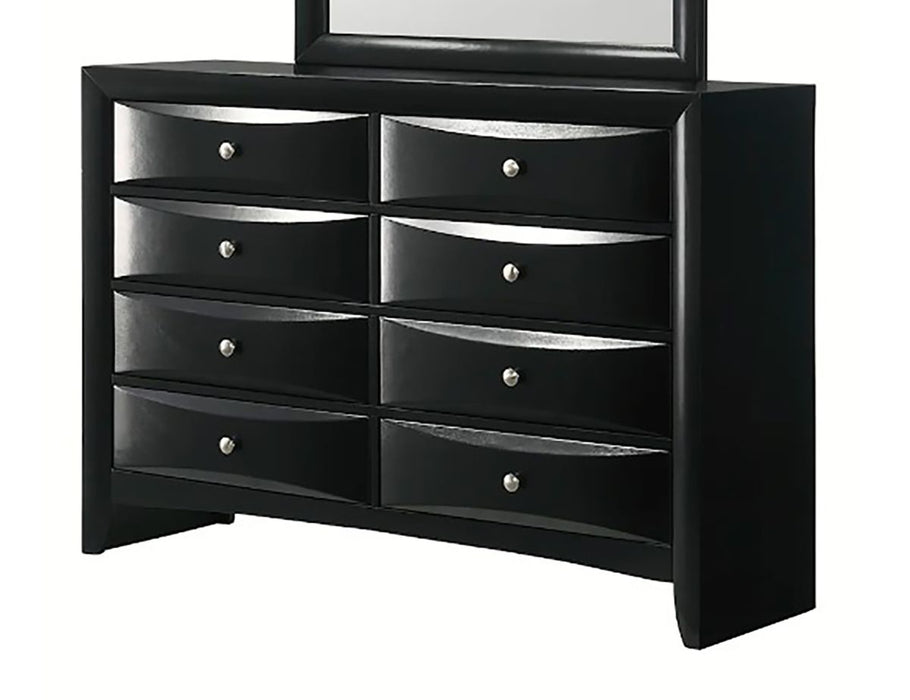 Crown Mark Furniture Fallon 8 Drawer Dresser in Black image