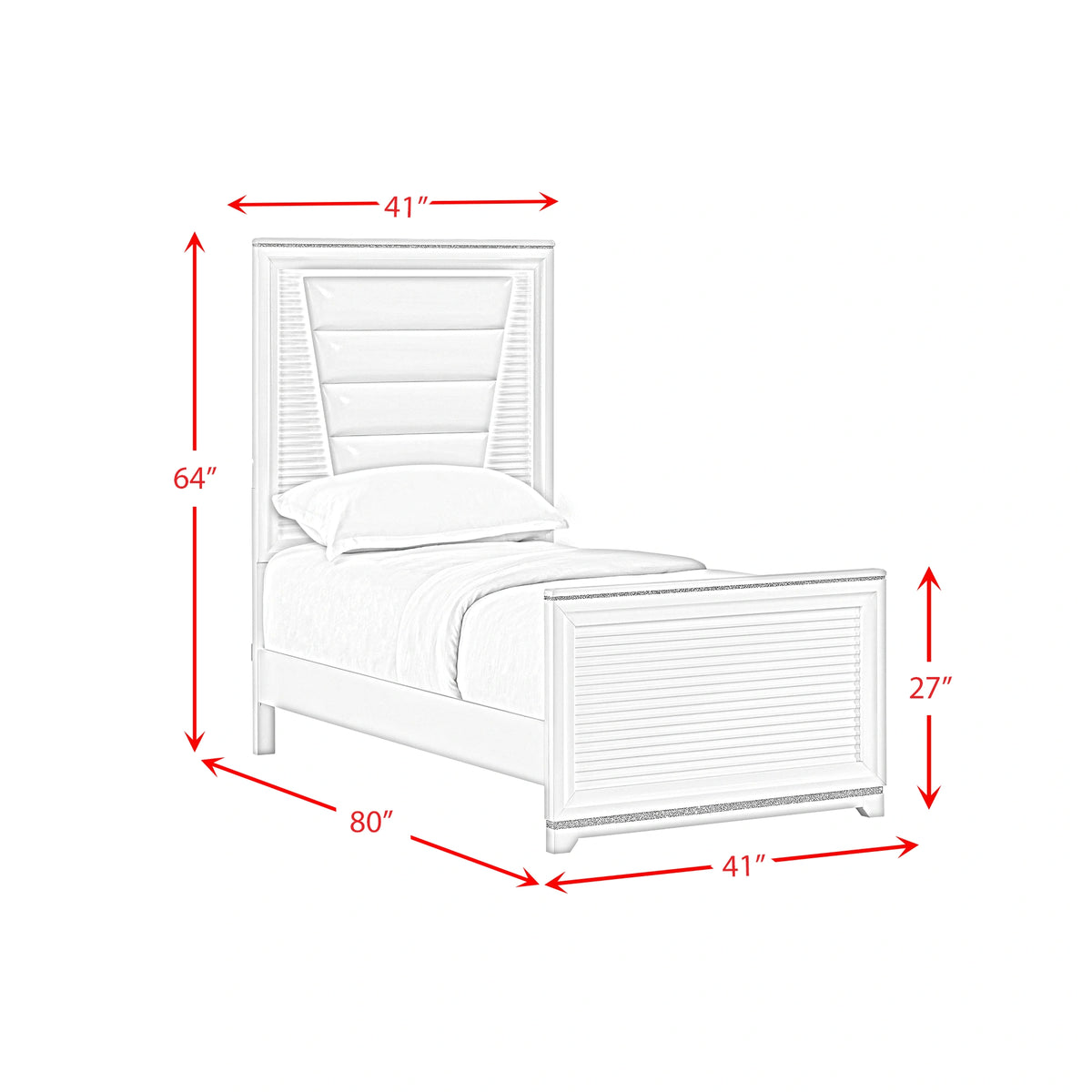 Denmark UPH Bed with Lights