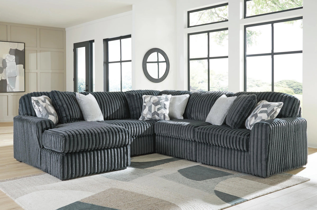 Midnight-Madness Sectional with Chaise