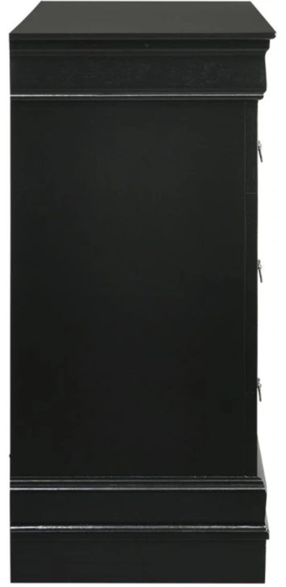 Louis Philippe Dresser in Black - Jack’s Furniture and More (Laredo, TX)