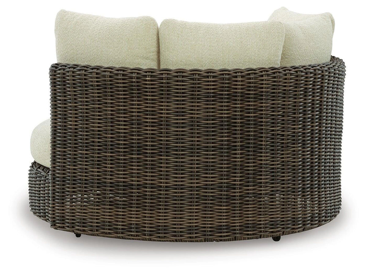 Kimora Outdoor Swivel Lounge Chair with Cushion