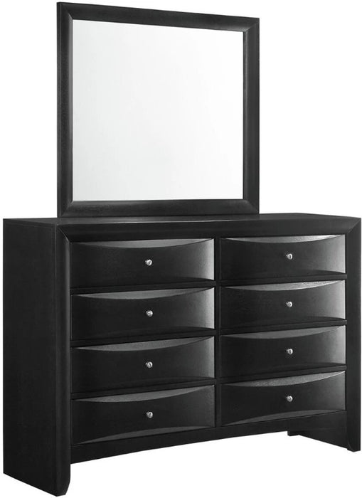 Emily 8 Drawer Dresser in Black EM800DR - Jack’s Furniture and More (Laredo, TX)