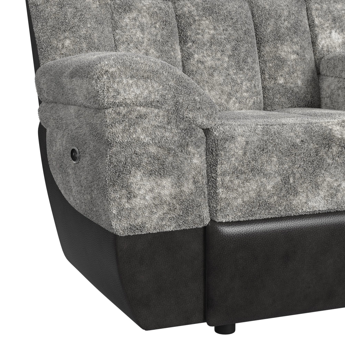 Santorini 6PC Motion Sectional Set in Dillon/Shire Grey