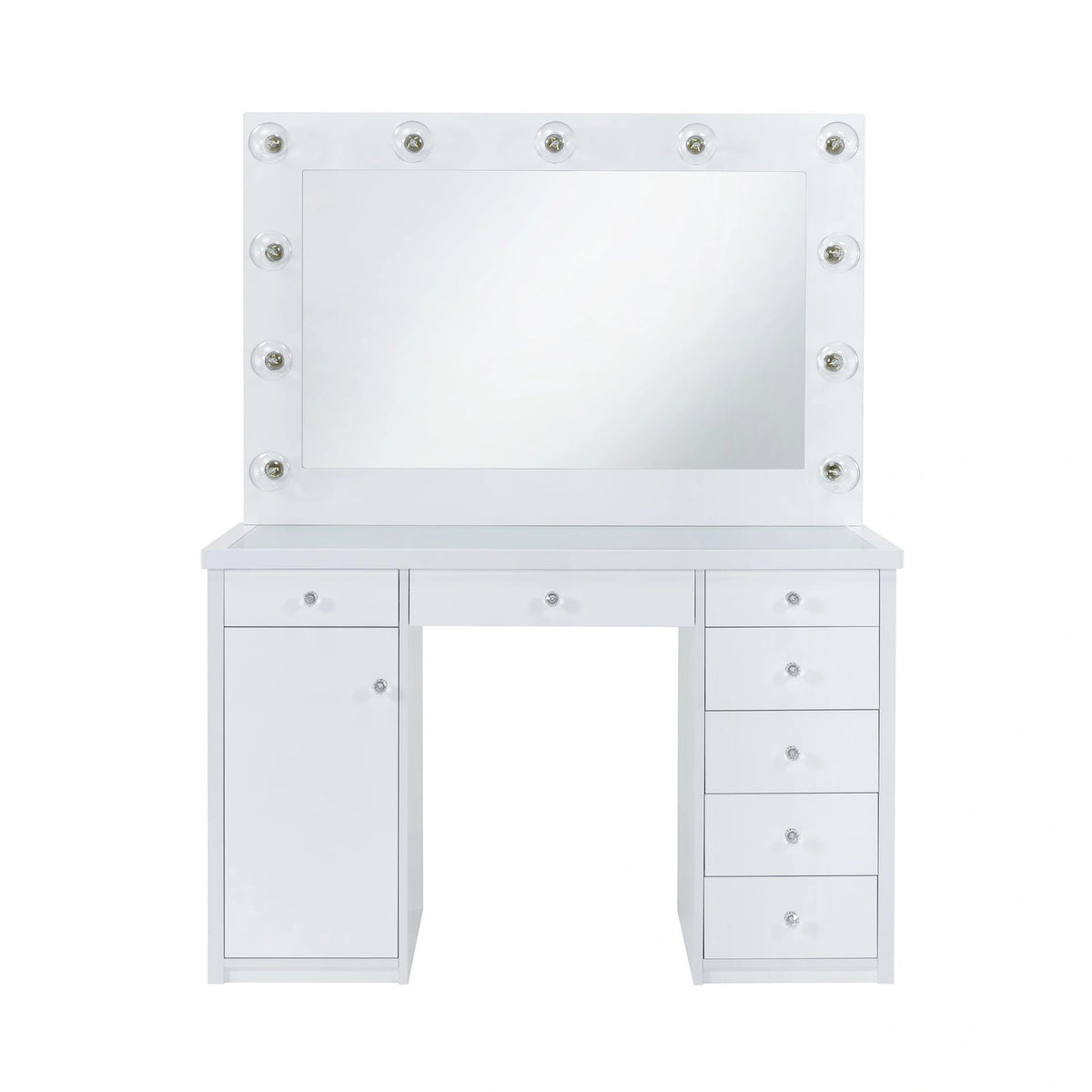 Amia Complete Dressing Table with Lightbulbs