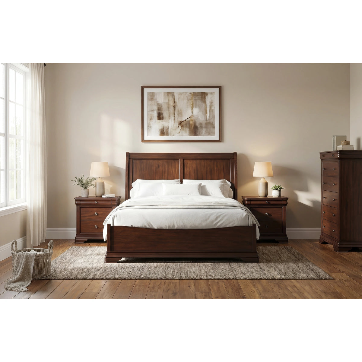 Phillipe Bedroom Set in Cherry