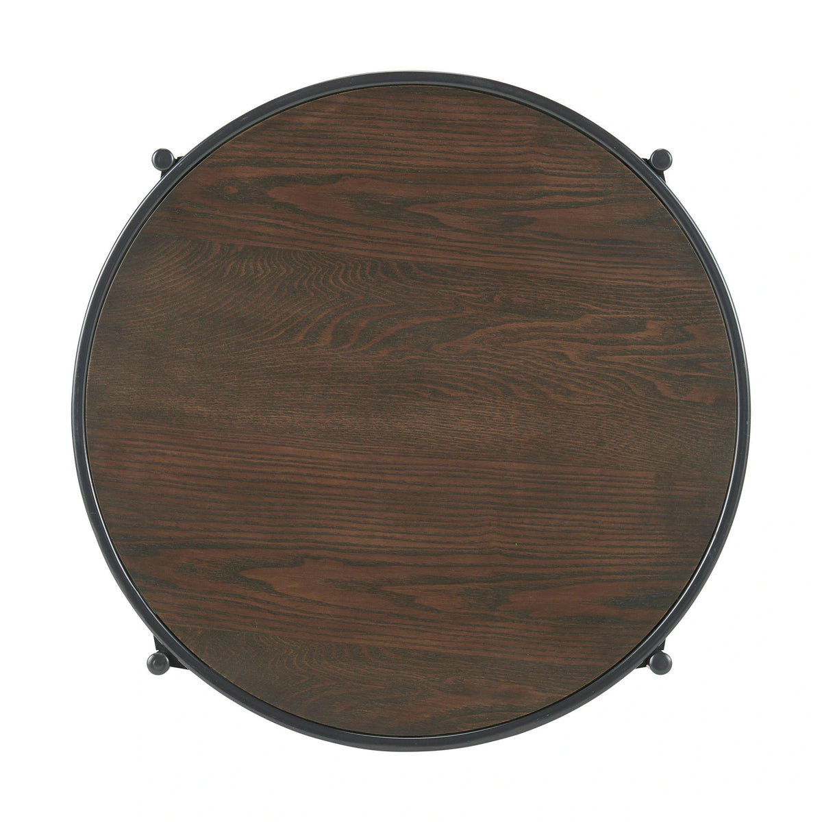Vienna Round End Table with Wooden Top