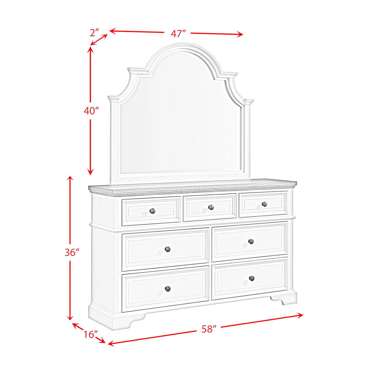Eastwood Youth UPH Bedroom Set in Off-White