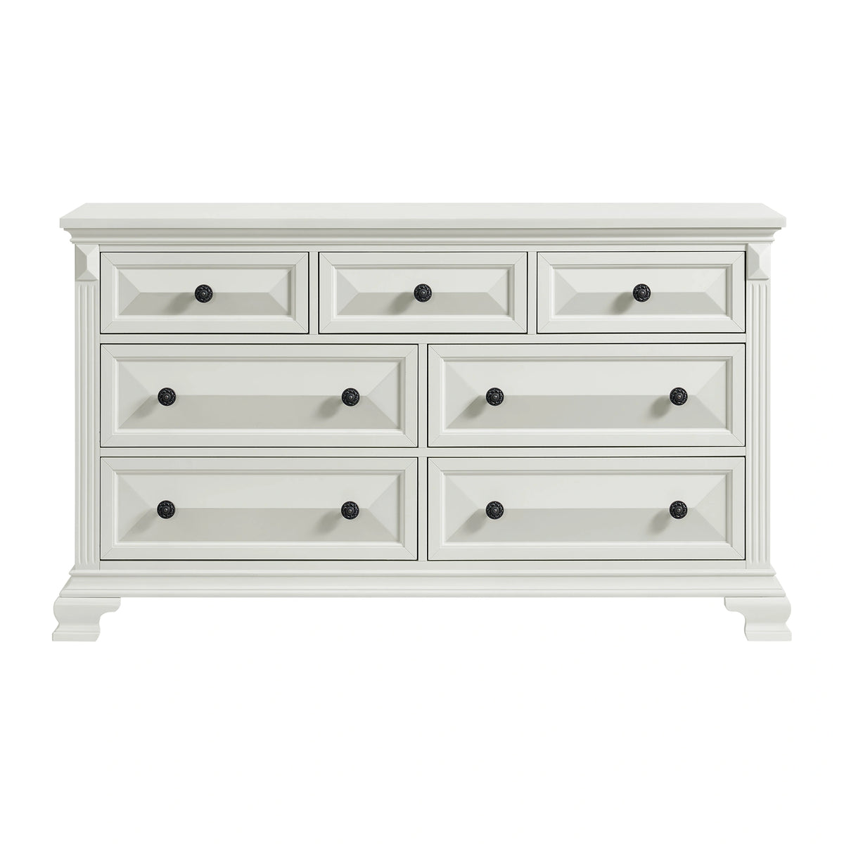 Bridgestone 7-Drawer Dresser in Antique White