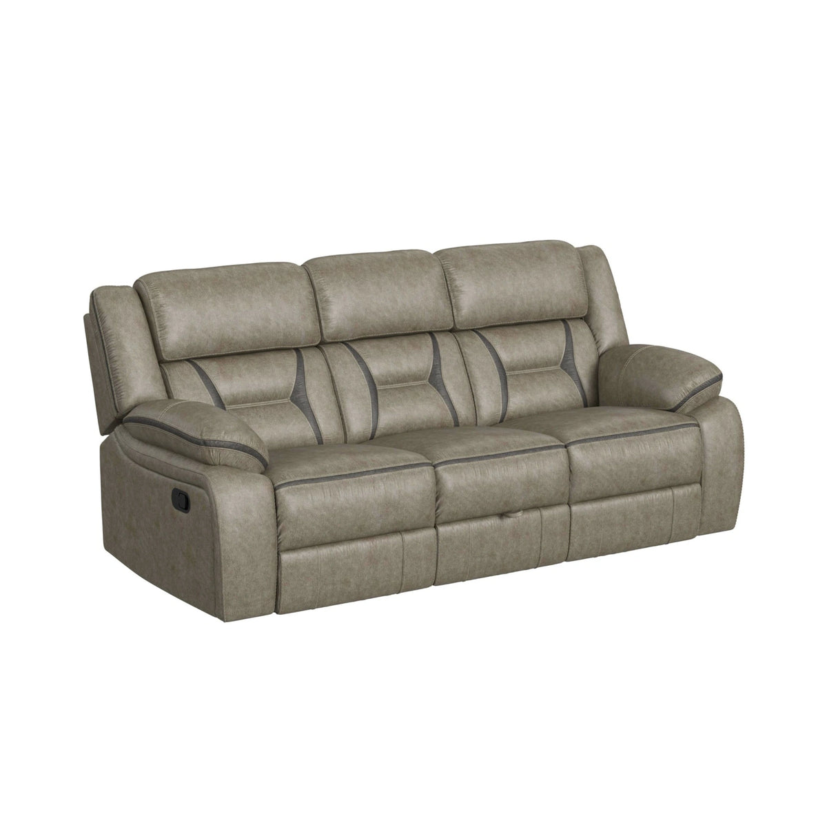 Engage Motion Sofa with DDT, Drawer and PWS in Corral Grey