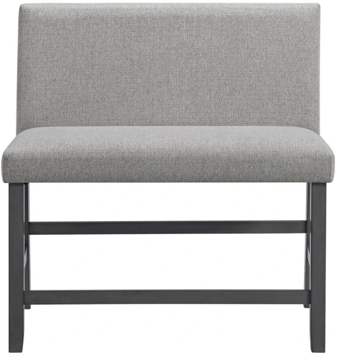 Seneca Counter Height Dining Bench with Back in Grey - Jack’s Furniture and More (Laredo, TX)