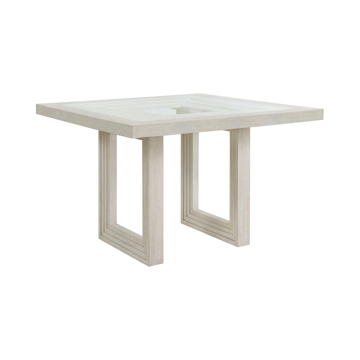 Avalanche Square Counter Table in Antique White