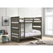 Wade Twin over Twin Bunk Bed in Gray - Jack’s Furniture and More (Laredo, TX)