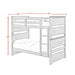Wade Twin over Twin Bunk Bed in Gray - Jack’s Furniture and More (Laredo, TX)