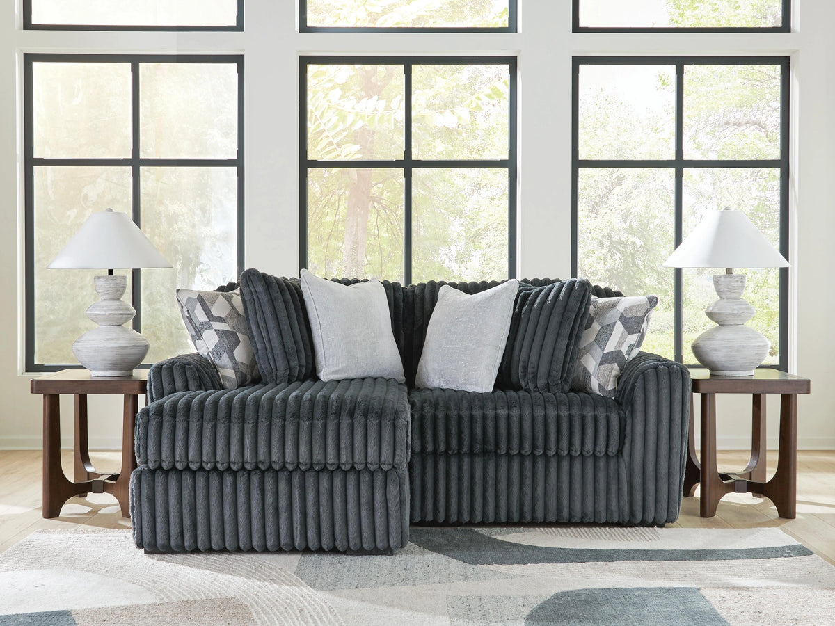 Midnight-Madness Sectional with Chaise