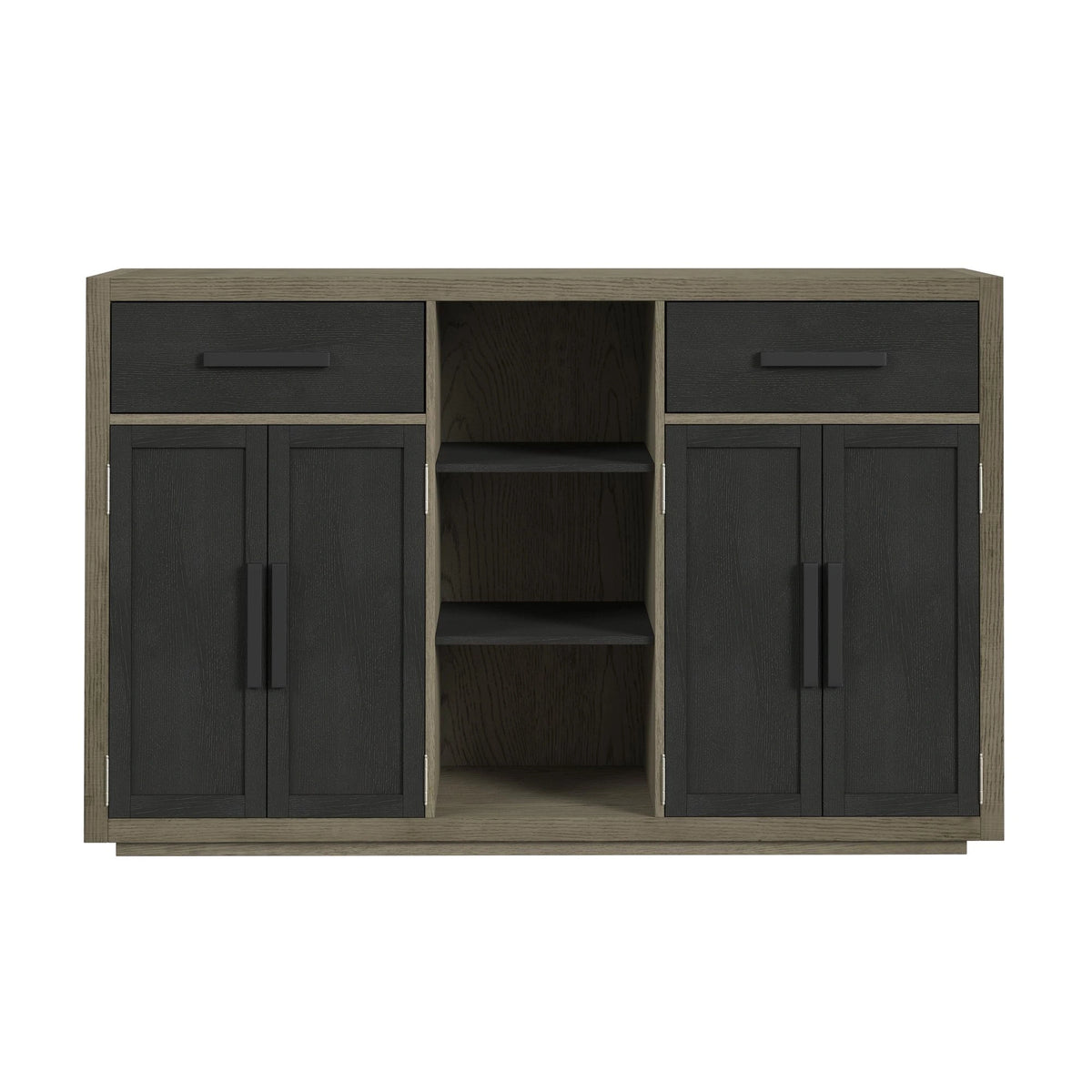 Jemma Buffet in Grey and Dark Espresso