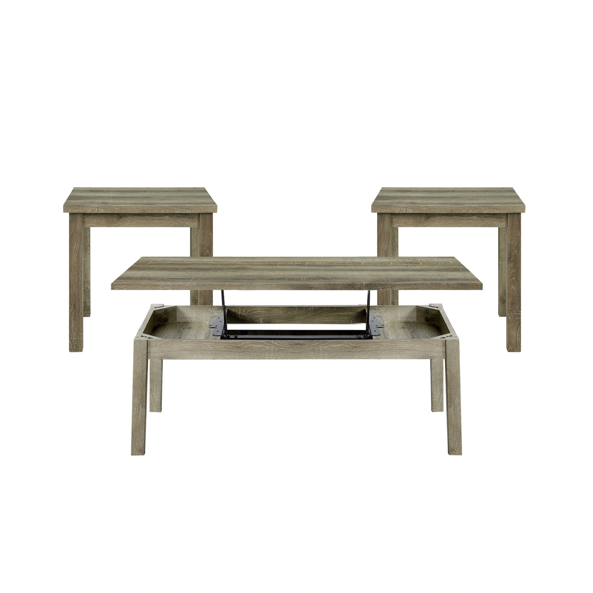 Oak Lawn Three Pack Occasional Set (Lift Top Coffee Table)