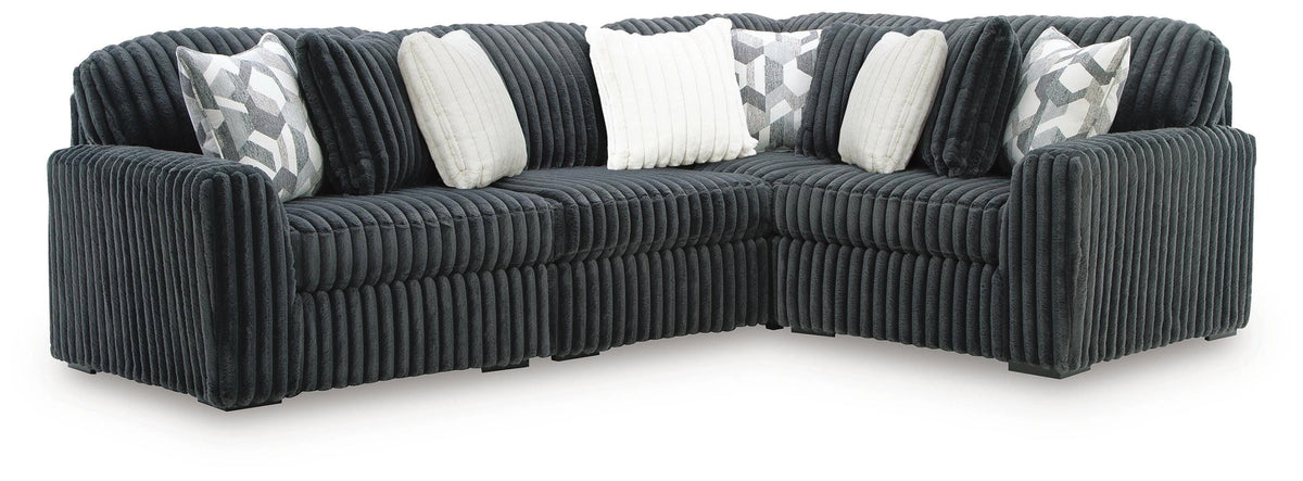 Midnight-Madness Sectional - Gunmetal