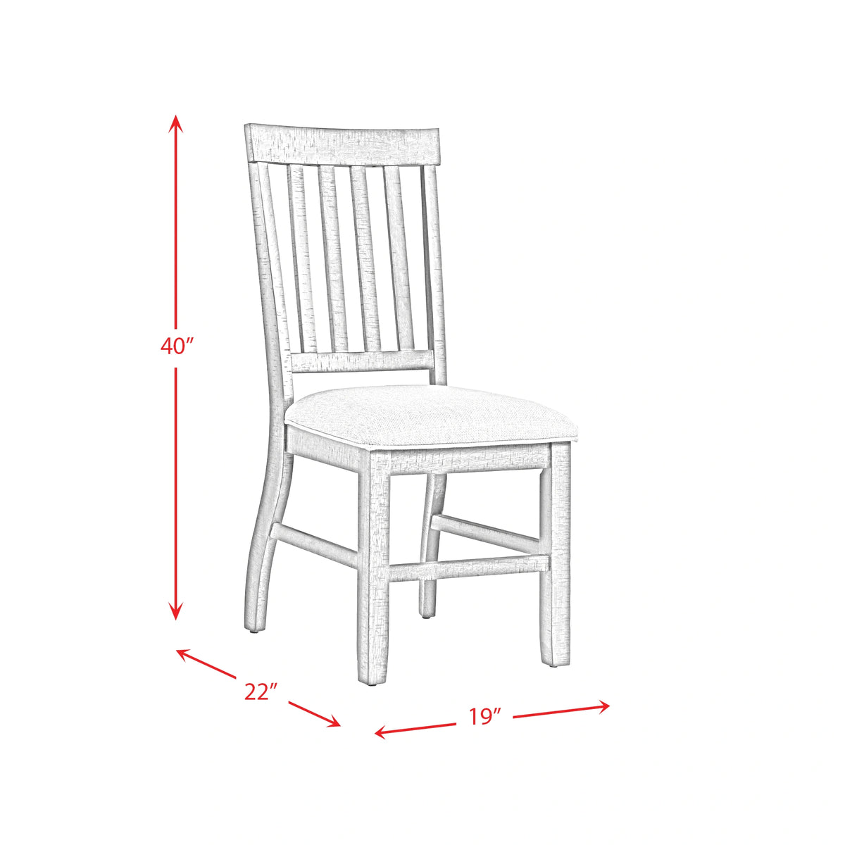 Stone Dining 6PC Set- Table, 4 Side Chairs, & Pew Bench