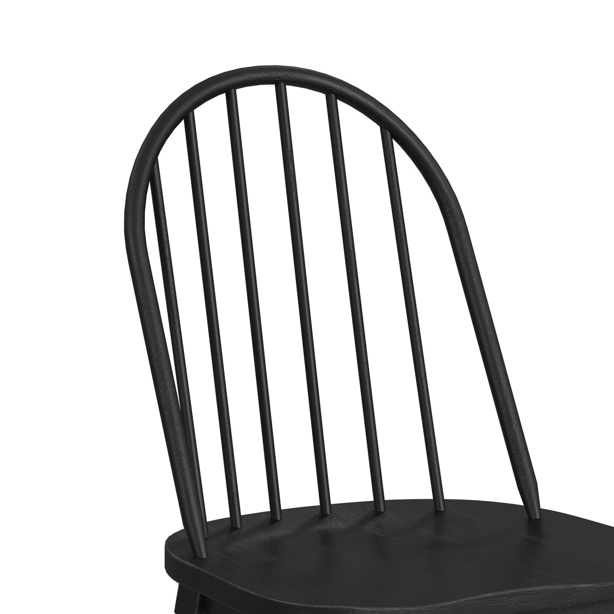 Heritage & Home Windsor Side Chair with Leveler in Black (2 Per Carton)