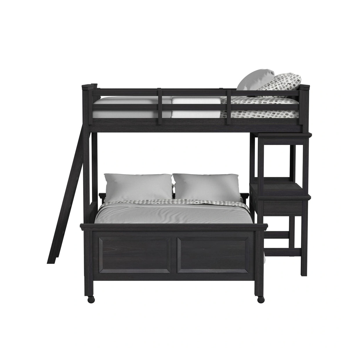 Hampton Kids Over Loft with Ladder and Desk with Speaker