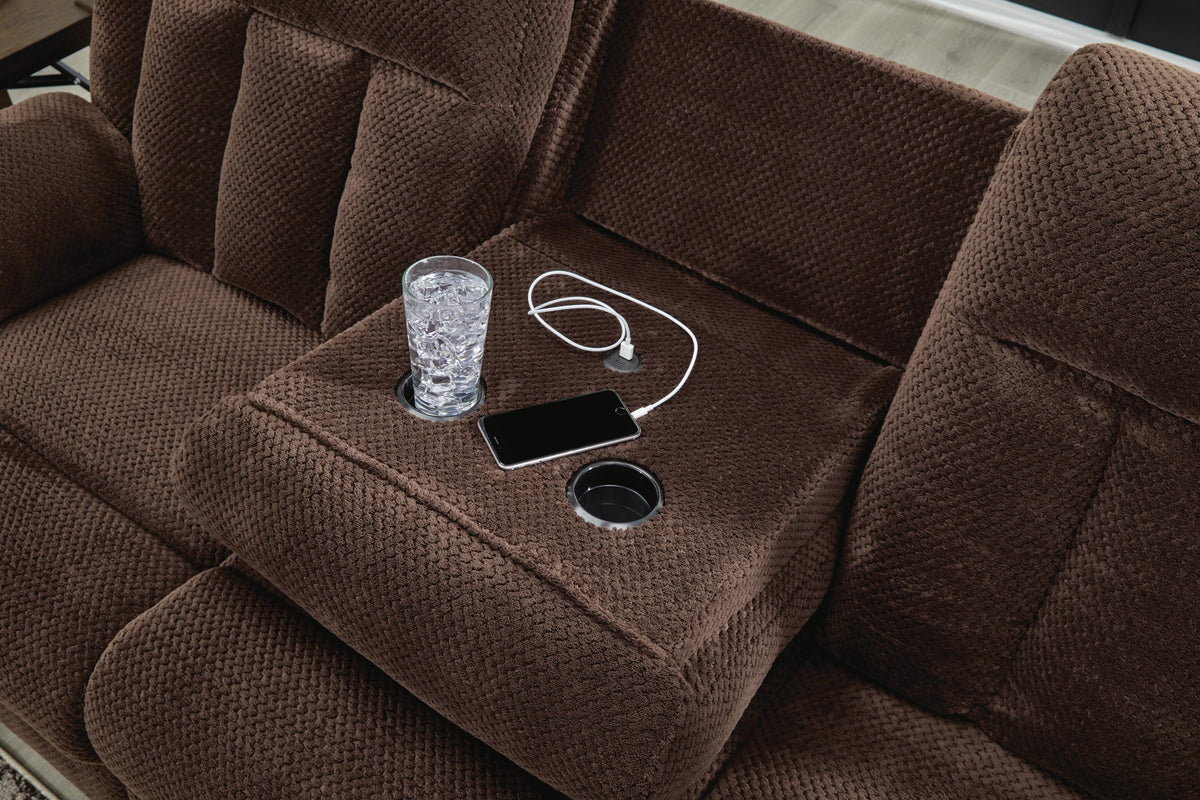 Observation Power Reclining Sofa with Drop Down Table - Jack’s Furniture and More (Laredo, TX)