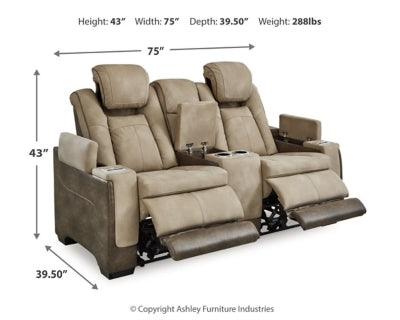 Next-Gen DuraPella Power Reclining Loveseat with Console - Jack’s Furniture and More (Laredo, TX)