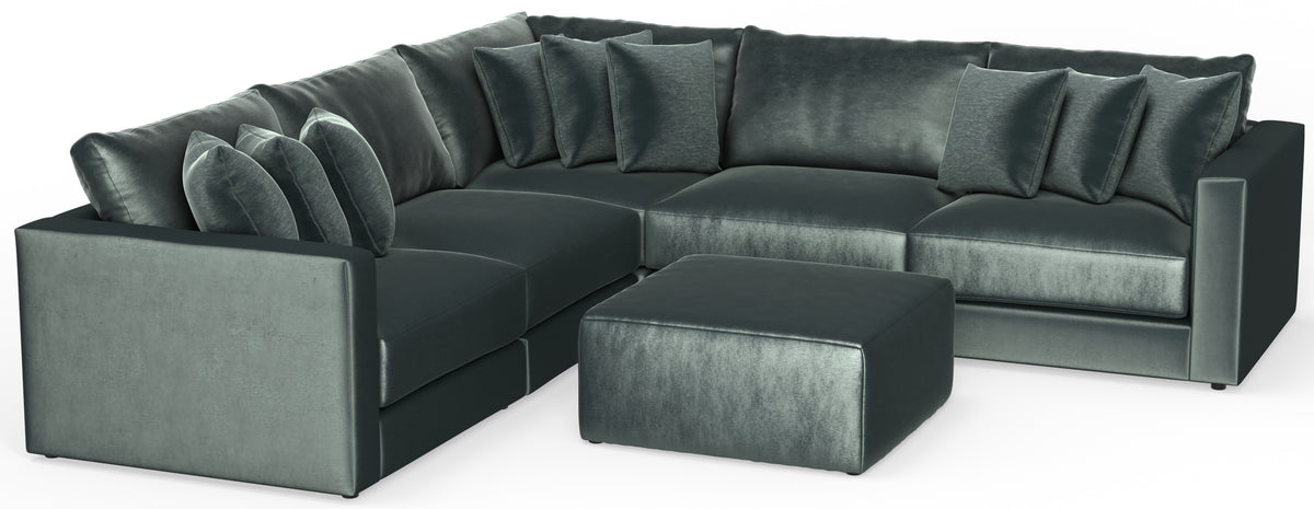 Remington (Pine) Modular Sectional - 5pc. - Jack’s Furniture and More (Laredo, TX)