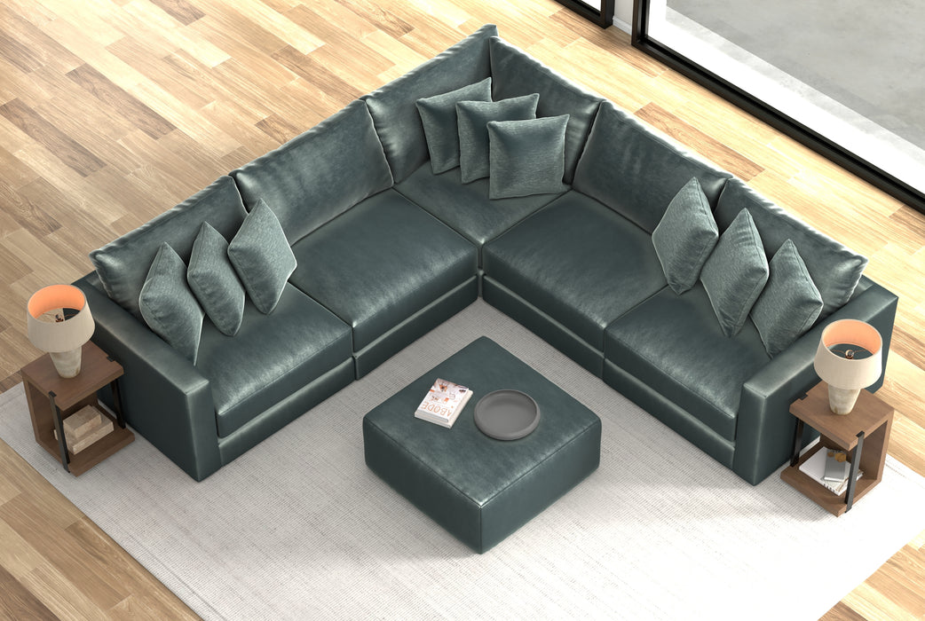 Remington (Pine) Modular Sectional - 5pc. - Jack’s Furniture and More (Laredo, TX)