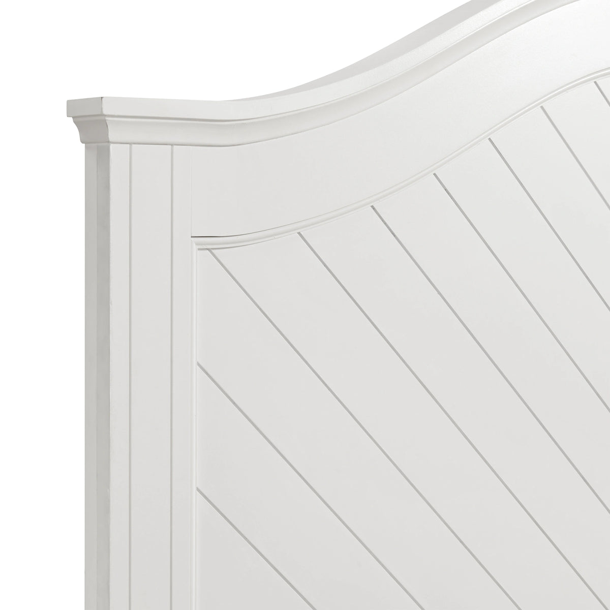 Kona Bedroom Set with 2 Nightstands in White