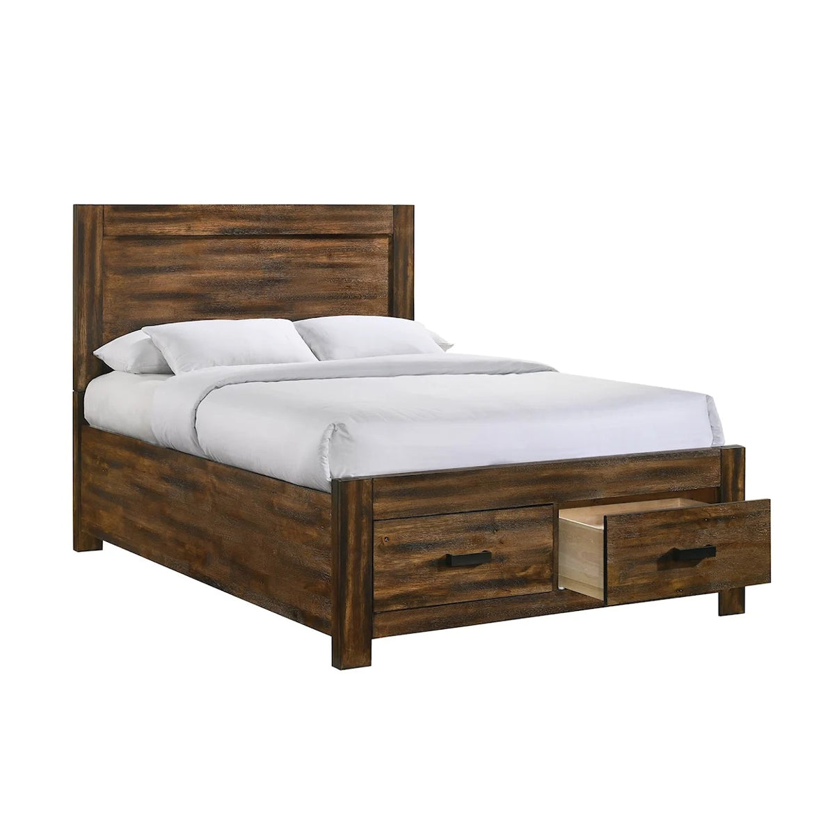 Warner Queen Storage Bed in Chesnut - Jack’s Furniture and More (Laredo, TX)