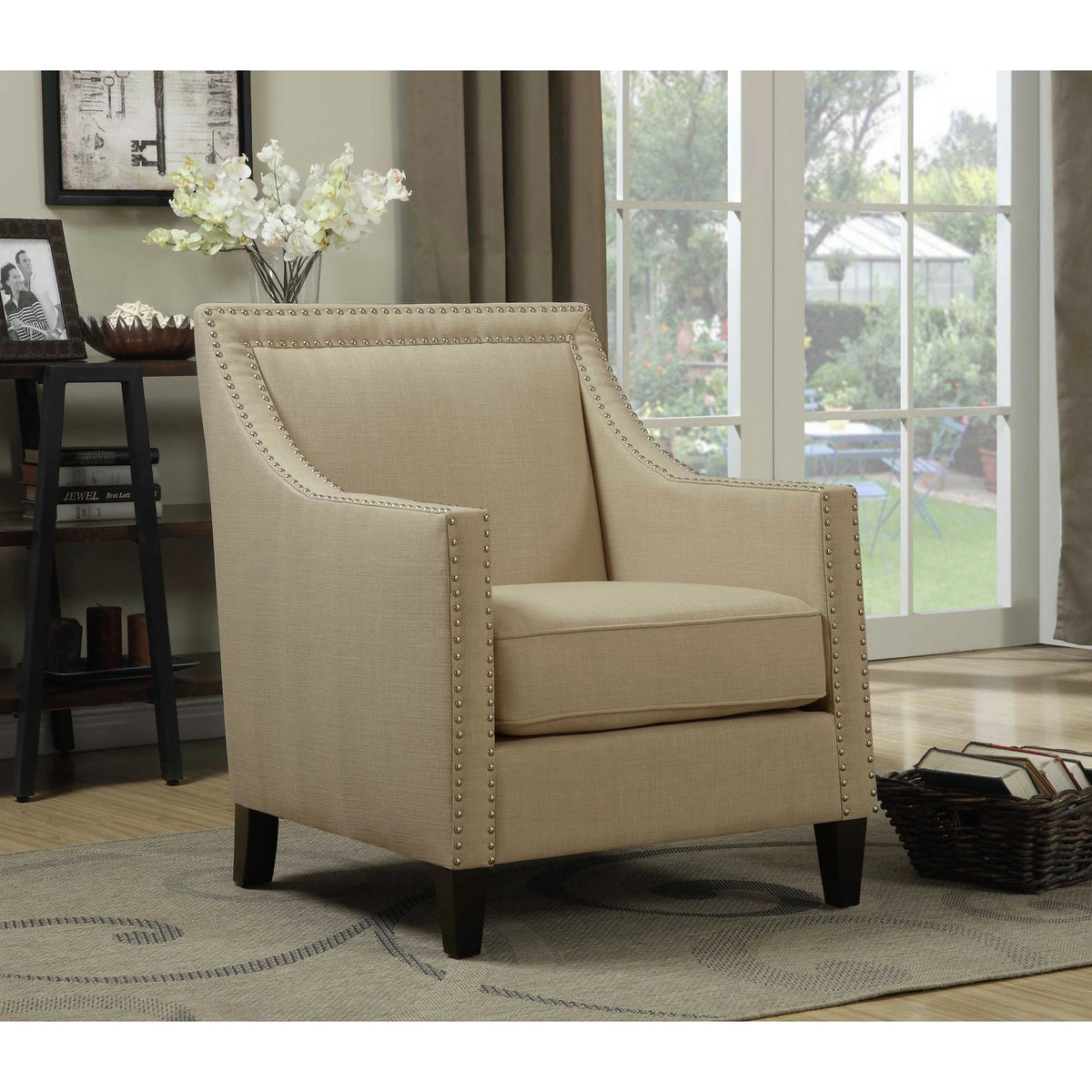 Erica 497 Chair W/Chrome Nails Heirloom Natural (ISTA 3)