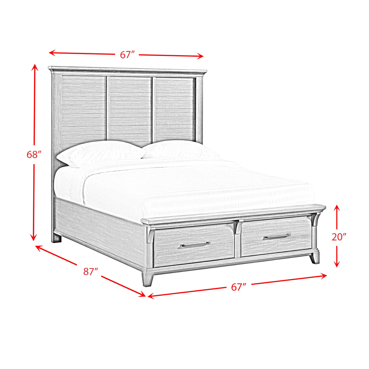 Montrose Storage Bed in Espresso & Brown