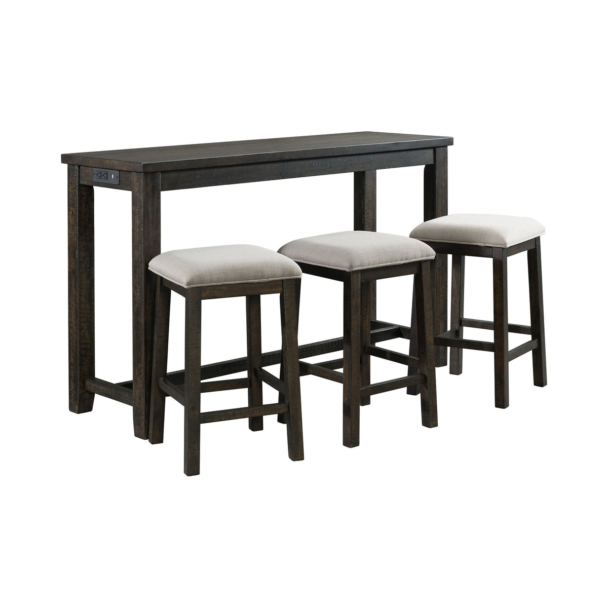 Stone Occasional Bar Table Single Pack (Table + Three Stools)