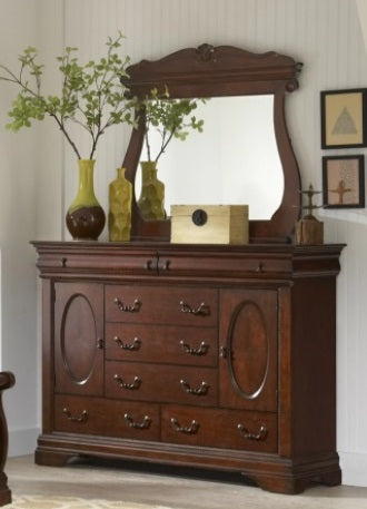 Chateau Sleigh Bureau in Cherry - Jack’s Furniture and More (Laredo, TX)