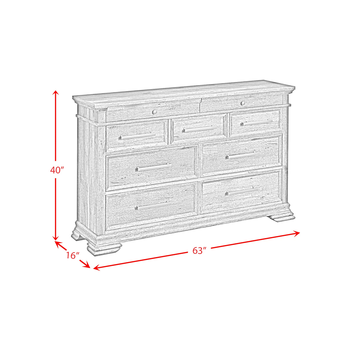 Park Ridge Sleigh Storage Bedroom Set in Charcoal