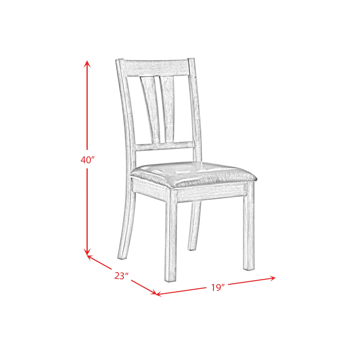 Nathan Fan Back Chair W/Pu Seat (2 Per Pack)