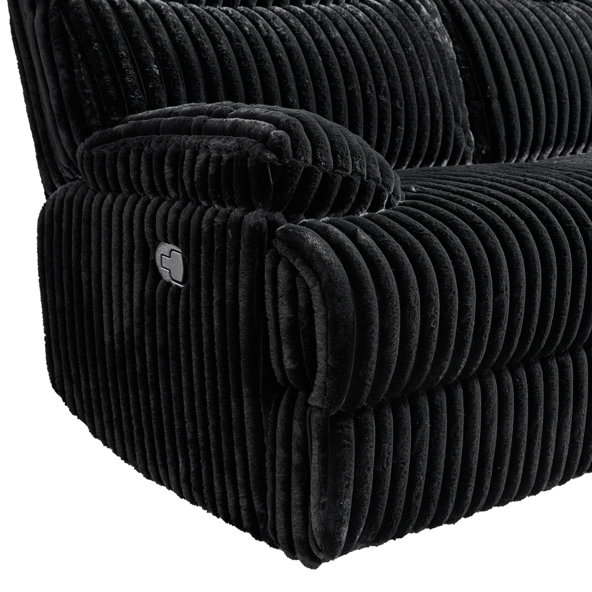 Admiral Living Room Set in Masis Black