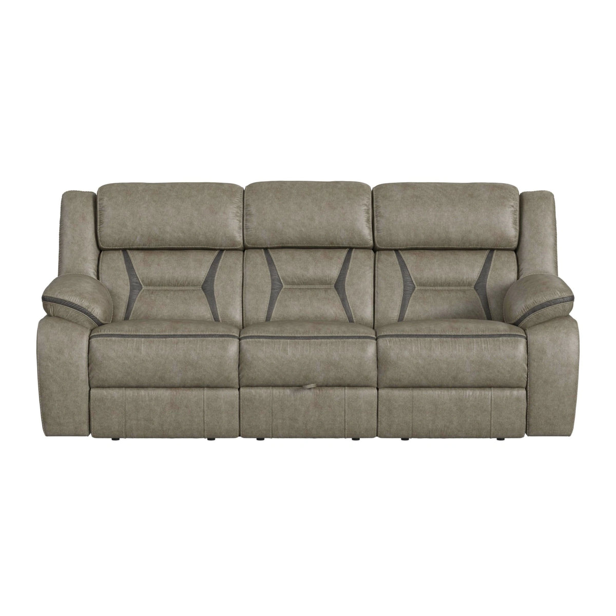 Engage Motion Sofa with DDT, Drawer and PWS in Corral Grey