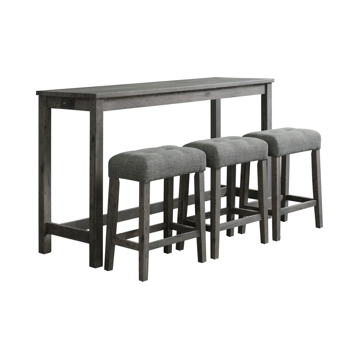 Oak Lawn Bar Table Single Pack (Table + Three Stools)