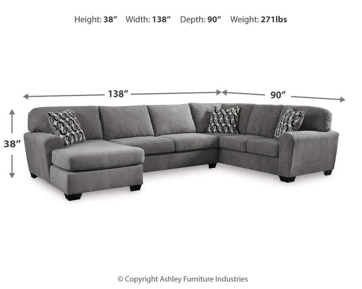 Birkdale Court Sectional with Chaise - Jack’s Furniture and More (Laredo, TX)