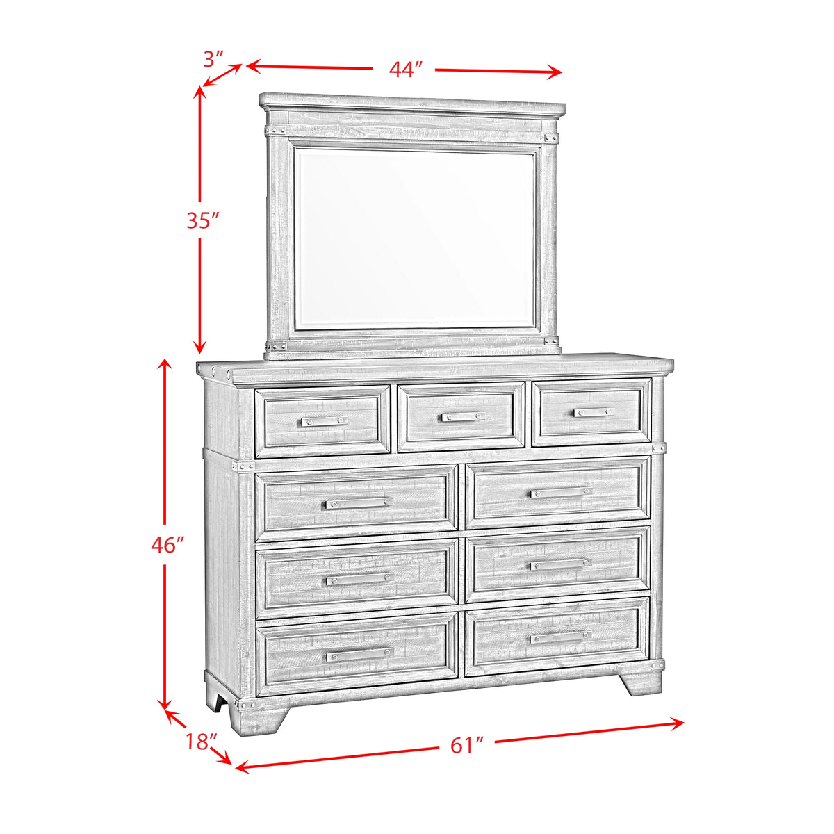 Colorado City Storage Bedroom Set in Charcoal