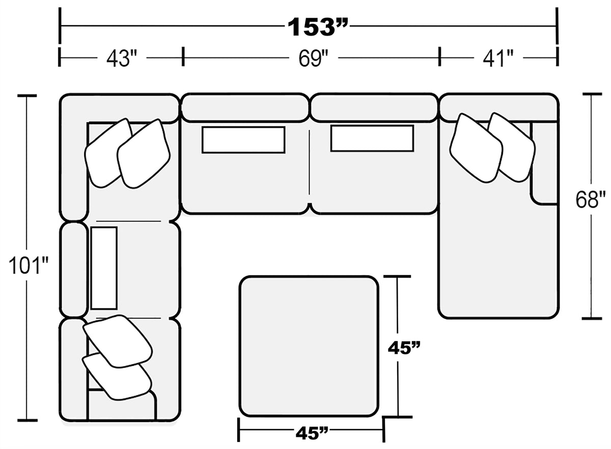 Titan 3-Piece Sectional - Jack’s Furniture and More (Laredo, TX)