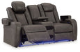 Fyne-Dyme Power Reclining Loveseat with Console - Jack’s Furniture and More (Laredo, TX)