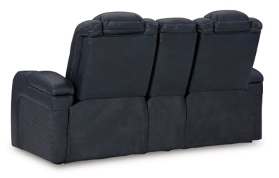 Fyne-Dyme Power Reclining Loveseat with Console - Jack’s Furniture and More (Laredo, TX)