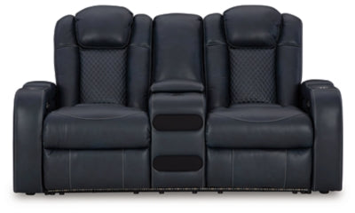 Fyne-Dyme Power Reclining Loveseat with Console - Jack’s Furniture and More (Laredo, TX)