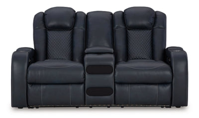 Fyne-Dyme Power Reclining Loveseat with Console - Jack’s Furniture and More (Laredo, TX)