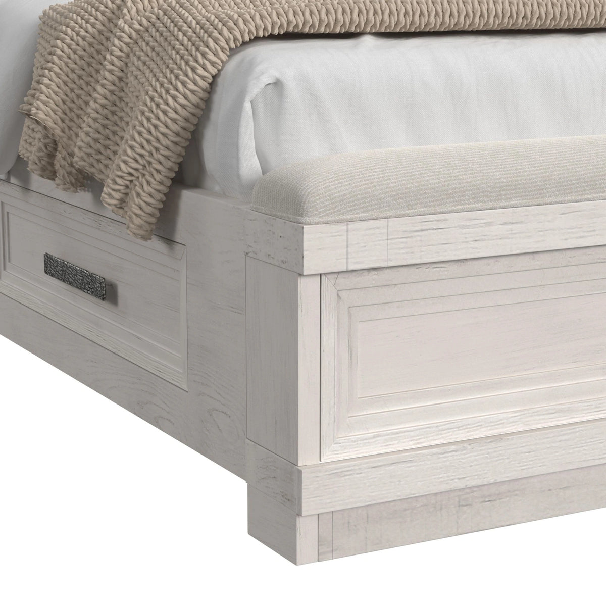 Avalanche Storage Bed in Antique White