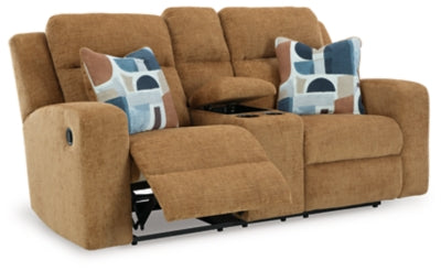 Kanlow Reclining Loveseat with Console - Jack’s Furniture and More (Laredo, TX)